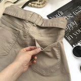 Summer Safari Style Women Denim Pantskirt High-waist Short Slim A-line Jean Skirts Lady Anti-expose Lining Wide-leg Shorts