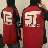 American Retro Shirt Short-sleeved Top Korean Spring Summer Fashion Large Size Loose Niche Motorcycle Style Cardigan Jacket
