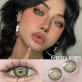 1 Pair 0~-8.00 Myopia Lenses Big Eye Lenses Colored Contact Lenses for Eyes Natural Contact Diopter Contact Lenses