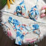 New Printed Split Bikini Swimsuit Sexy Triangle Women Swimsuit Swimsuit