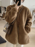 Winter Clothes Women Jackets for Women Lambwool Coat  Korean Fashion New In Loose OverSize Thick Parkas Long Sleeve Top Coats