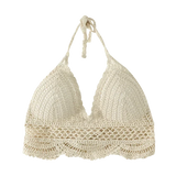 Woman Sexy Top Crochet Tank Tops Women Corset Femme Tanks Crop Camisole Japanese Fashion Knit Camis Built In Bra Dropshipping