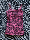 Pbong  Euramerican Sexy Summer Leopard Tank Tops Y2k Aesthetic Harajuku High Street Women Camisole American Vintage All Macth Tees