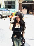Sexy Tank Tops Women Sleeveless Irregual Leopard Crop Tops Halterneck Camis Streetwear Party Wear Tanks Summer Beach