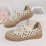 Spring Autumn Polka Dot Soft Bottom Casual Women Sneakers Fashion Solid Round Toe Loafers Comfort Women Shoes