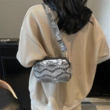 Pbong  Summer Urban Simple Leopard Print Wide Strap Zipper Crossbody Bag Women's Mobile Phone Bag Fashionable Tote Bag Casual Travel