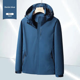 Pbong  Outdoor Thin Hooded Waterproof Jacket Men's Women's Windproof Mountain Climbing Suit Single Layer Rainproof Camping Hiking Down