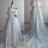 New One Shoulder Light Evening Dress with High Grade Sensation, Forest Student Adult Ceremony, Birthday Party, Princess Dress