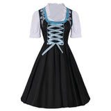 Women Beer Maid Oktoberfest Costume Traditional German Dirndl Fancy Dress Perfect for Carnival Halloween Theme Party for Female