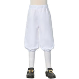Pbong  Colonial Pants Costume 18th Century 4-14Y Retro Pilgrim Knicker Pants