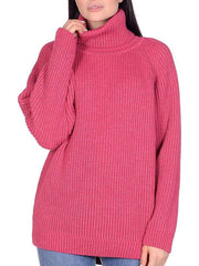 Solid Knitted Women's Turtleneck Sweater Pullovers Female Long Sleeve Top Autumn Winter Soft Ladies Sweaters Jumper