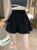 Pbong  Sweet Fashion Loose Bloomers Shorts Women High Waist Korean Preppy Style Short Pants Casual Design All Match Solid Shorts