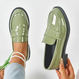 Women's Flat Shoes British Style Jk Little Leather Shoes Summer Womens Loafers New French Round Toe Office Lady Shoes women