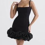 Pbong  Sexy Backless Sling Dresses for Summer Woman's Dress New SKinny High Waist Solid Mini Dress Women Clothing