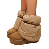 Winter New Warm Shoes Thick Sole Plush Warm Down Sock Boots Women Casual Non-Slip Snow Boots Detachable Warm Women's Boots