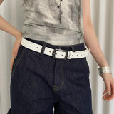 Retro Ethnic Style Butterfly Printed Red Belt For Women New In 2025 Versatile Belt With Jeans Belt Decoration