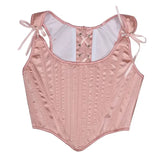 Elegant Lolita Corset Evening Party Retro Bustier Top Women Lingerie Sexy Slimming Bandage Underbust Corsets Streetwear Clothing