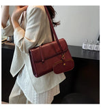 Pbong  Fashionable Pure Color Women's Shoulder Bag Stylish Underarm Bag Crossbody Bag Quality Material Spring Summer Casual Bag