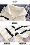 Sweater pullover women Spring and Autumn underwear 2024 New zipper stripe underlay short style popular premium sweater female