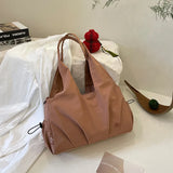 Pbong  Women Canvas Shoulder Tote Bag Handbags for Woman New in Japanese Korean Large University Student Shopper Bags Luxury Original