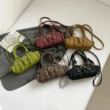 Small PU Leather Shoulder Bags for Women Luxury Designer Trend New Crossbody Bag Females Short Handle Handbags