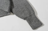 Pbong  New Autumn Winter Knitted Cropped Sweater Y2K Tops Women Long Sleeve Pullovers Sweater Legular Fashion Sweater Pull