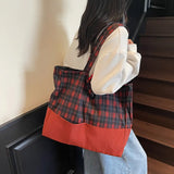 Pbong  Korean Canvas Shoulder Shopper Bag for Women Zipper Large Woman Tote Bookbag Fashion Brand Female Handbags Sac A Main Femme