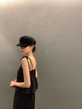 Y2k Clothes South Korea Chic Tanks Summer French Sweet One-line Shoulder Tops Chest Design Tie Bow Slimming Waistcoat