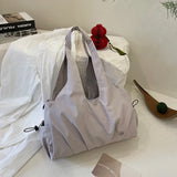 Pbong  Women Canvas Shoulder Tote Bag Handbags for Woman New in Japanese Korean Large University Student Shopper Bags Luxury Original
