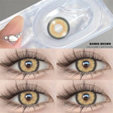 Color Contact Lenses for Eyes Natural 2pcs Blue Brown Colored Lenses Eyes Yearly Beautiful Pupil Color Contact Lenses