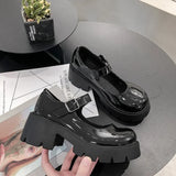 new Shoes Lolita Shoes Women Japanese Style Mary Jane Shoes Women Vintage Girls High Heel Platform College Student Big Size 43