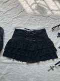 Women Skirts Street Sports Harajuku Casual Hip Hop Sweet Pink Polka Dot Pattern Punk Rock Sexy Fashion Bottoms Mini Slim Skirts