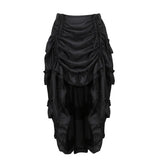 Pbong  Simple Pure Color Dance Skirt Midi Skirt Pleated Design Versatile Style for plus Size Women Straight Cut Silhouette