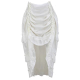 Pbong  Simple Pure Color Dance Skirt Midi Skirt Pleated Design Versatile Style for plus Size Women Straight Cut Silhouette