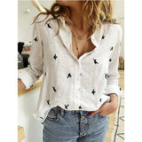Pbong  Women Clothing Fashion Clothes Streetwear Shirts for Women Vintage Cotton Linen Casual Tees Spring Autumn New Tops Tshirt
