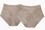 High Waist Briefs Women Seamless Panties Transparent Mesh High Elastic Tummy Control Shapewear Ice Silk Underwear Sexy Lingerie