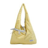 Women Soft Nylon Large Capacity Tote Bag Casual Fashion Hobo Shoulder Purse Summer New Female Simple Trend Y2K Handbags
