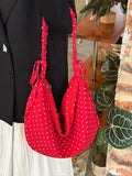 Pbong  Korean Pleated Drawstring Horn Bags New Large Capacity Single Shoulder Crossbody Versatile Tote Bag for Commuting
