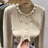 New Autumn And Winter 2025 Design Sense Short Women Knitted Cardigan Sweater Coat Casual Temperament Female Sweater Jacket
