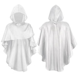 Medieval Gothic Sle Men's Knight Cloak loween Hooded Overhead RobeGrim Reaper Costume Ethnic Stage Wear Halloween Costume Adult