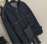 Vintage Jeans Jacket for Women Crop Tops 2025 Ropa Mujer Streetwear Fashion Loose Outwear Pockets Casual Korean Y2k Coat 27p746