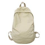 Large Capacity Waterproof Nylon Backpacks Solid Soft Light Leisure Or Travel Bags College style Cloth Packages Korea Casual Bag