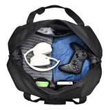 Pbong  Men's Gym Bag - Black Adjustable Shoulder Strap Duffel Bag for Gym, Travel and Sports Lovers, Fitness Gear Bag