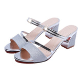 High Heel Sandals Women Shoes Peep toe Square Heels Ladies Sandals Summer Shoes Woman Fashion Heel 6cm A645