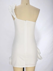 Elegant Party Evening Prom Dress Flower Patchwork Pleated Mini Dresses for Women Sleeveless Sexy Summer Dress Black White