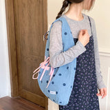 Women Soft Nylon Large Capacity Tote Bag Casual Fashion Hobo Shoulder Purse Summer New Female Simple Trend Y2K Handbags