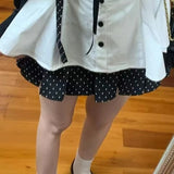 Y2k Harajuku Vintage Sweet Slim 3 Piece Skirt Sets Kawaii Camis + Elegant Cardigan + Short Party Skirts 2000s Lolita Autumn Suit