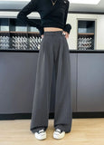 Botvotee 2025 New Women's Luxury Stripe Wide Leg Pants High Waist Flowy Dress Trousers Elegant Office Pants Fall Winter Fashion