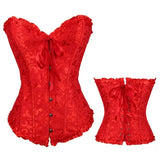 Sexy Lace Up Boned Gothic Corset Plus Size Body Shaper Clothing Women Steampunk Shapewear Bodysuit Waist Trainer Clothes Corsets