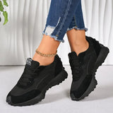 Pbong  Women Sneakers Leather Casual Woman Lace Up Sport Shoes Luxury Platform Shoes Womens Leisure Light Anti-slip Running Shoes